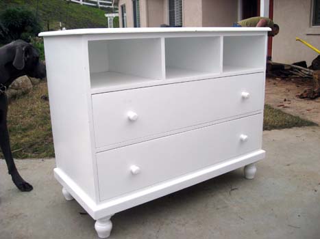 painting changing table