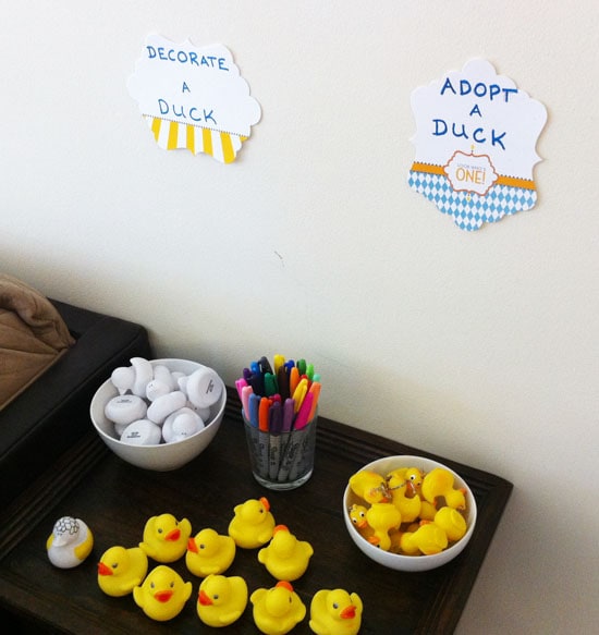 rubber ducky birthday party favors
