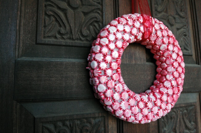 peppermint candy wreath