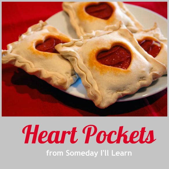 Heart Pockets (homemade hot pockets) from Someday I'll Learn