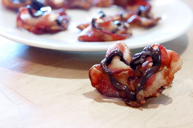 chocolate-covered bacon hearts