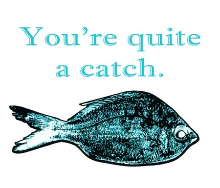 you're a catch boy valentines free printable