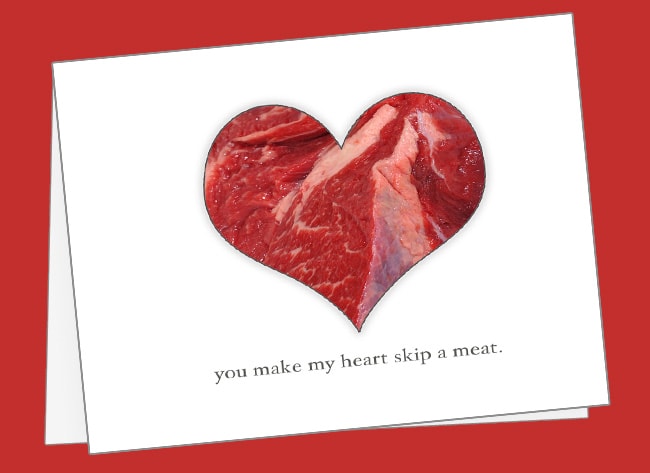 skip a meat manly valentines
