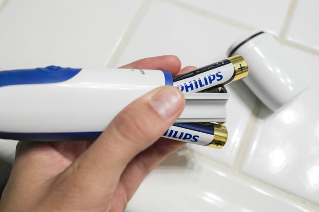 battery-operated toothbrush