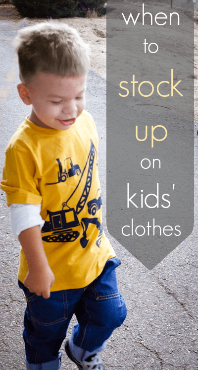 wondering the best time to buy kids clothes?