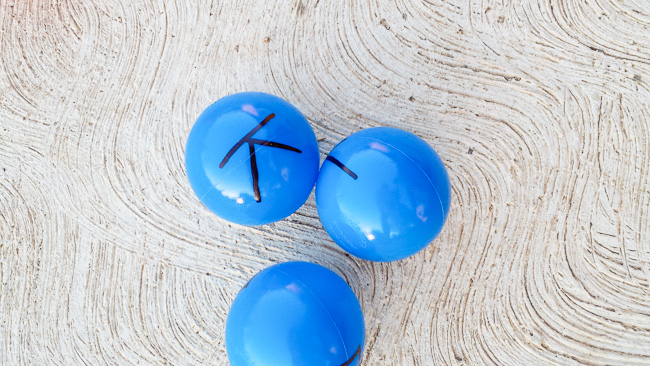 same color alphabet balls