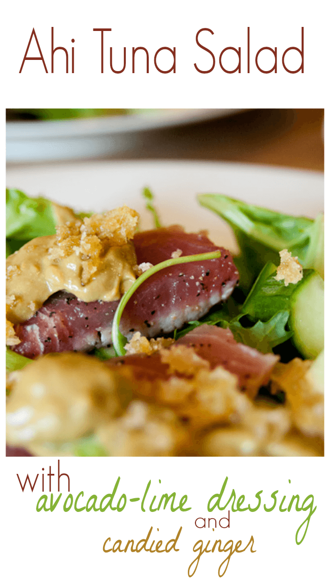 Ahi tuna salad - super simple to make!