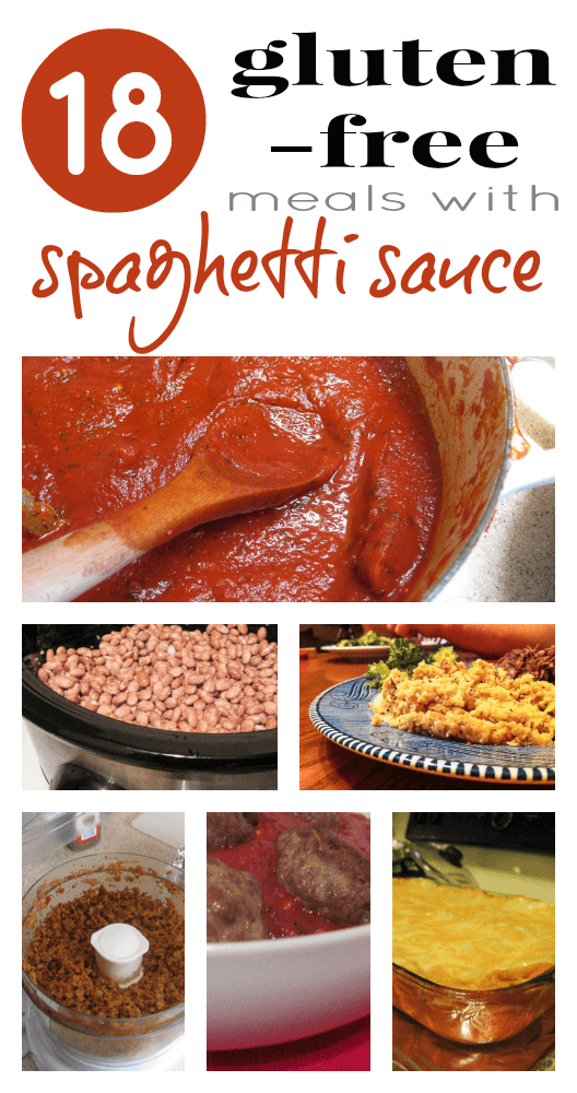 gluten-free meals with spaghetti sauce