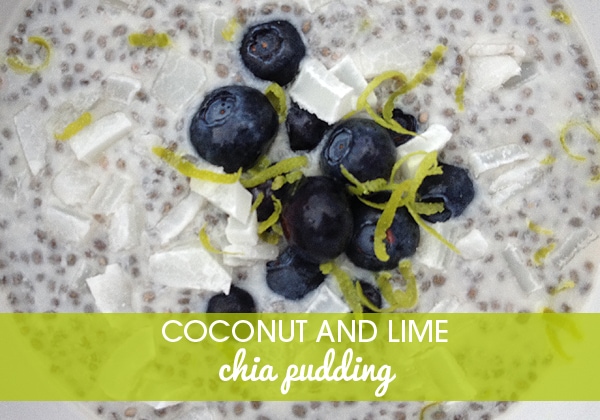 Coconut and lime chia pudding recipe