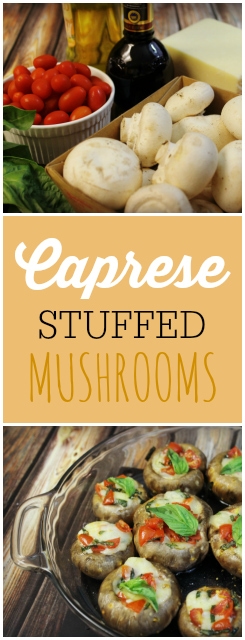 Caprese Stuffed Mushrooms