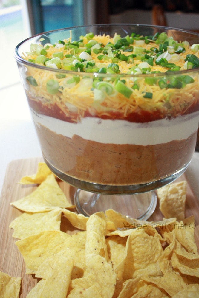 The easiest 7 layer dip recipe