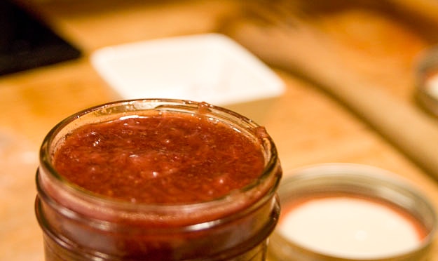 jarred paleo strawberry jam