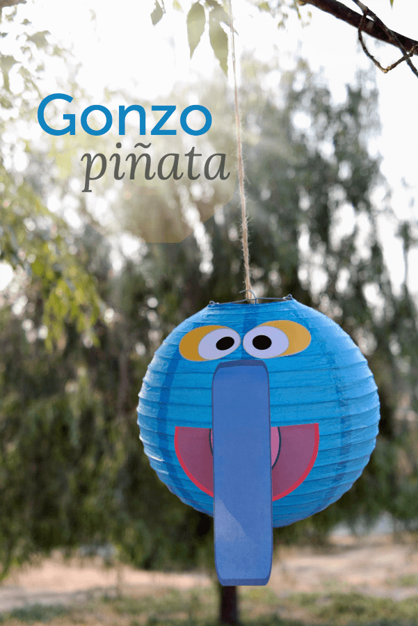Muppets Gonzo piñata printable face