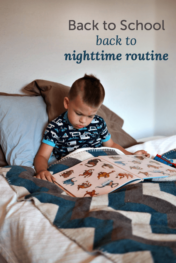 Back to school, back to nighttime routine. How to get your kid back on track