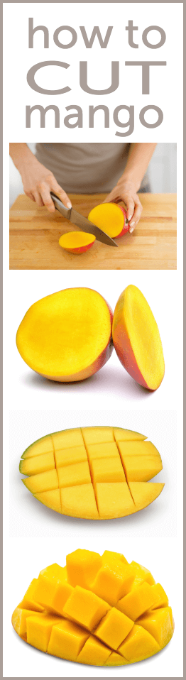 How to slice away the pit and cut a mango