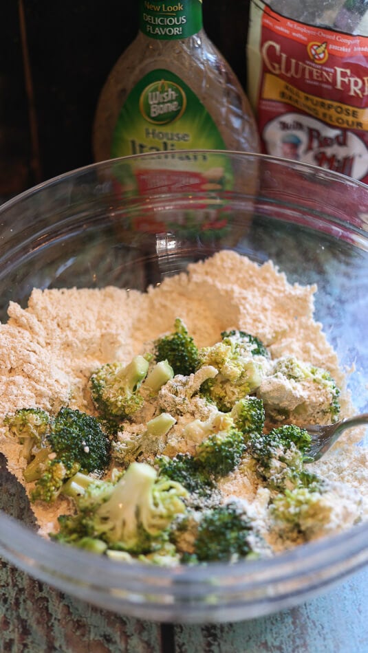 gluten-free base for fried broccoli