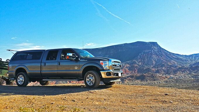 Truck in Nevada near the Hoover Dam