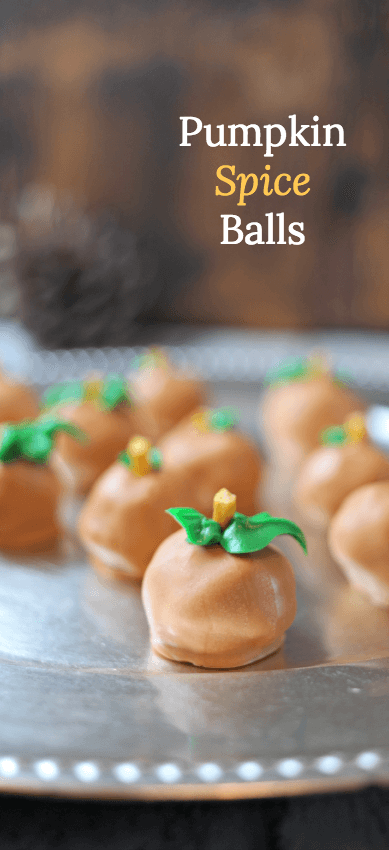 Pumpkin balls made with seasonal OREOs make for a festive holiday dessert