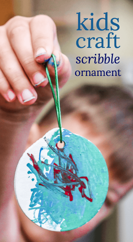 Scribble! Easy kids ornament craft