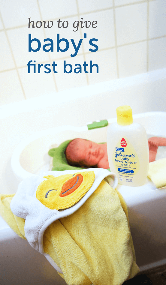Baby's first bath. I would love to package up a bath kit to give for a baby shower, along with a printout of instructions for parents who may be stressed about all these firsts. That initial bath can be a scary experience!