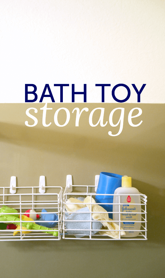 Bath toy storage (that won't get moldy!)