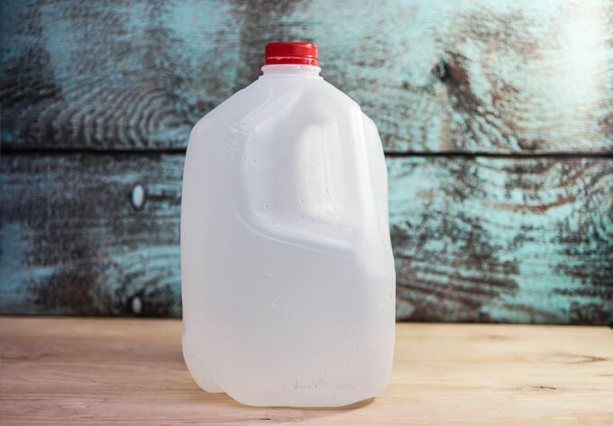 Milk jug watering can