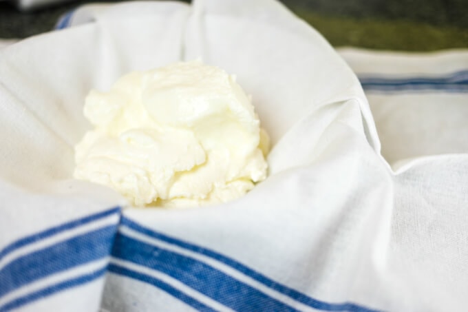 A Middle-Eastern recipe for yogurt cheese called Labaneh