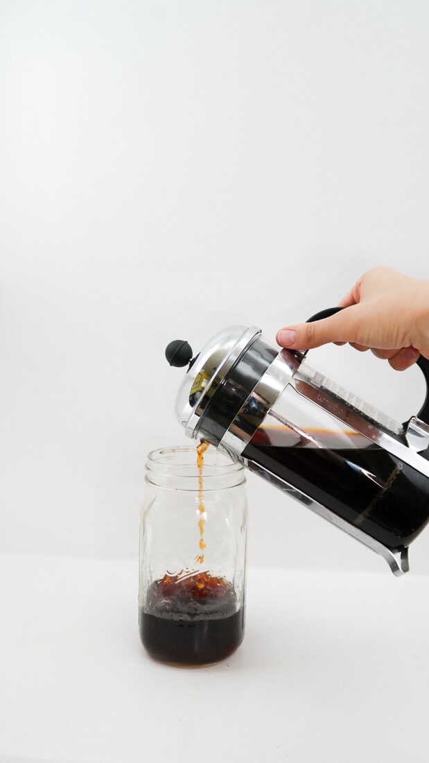 How to make perfect cold brew coffee overnight. You just need coffee, water and a french press. No french press? Steep in any glass container and strain through a fine-mesh sieve.
