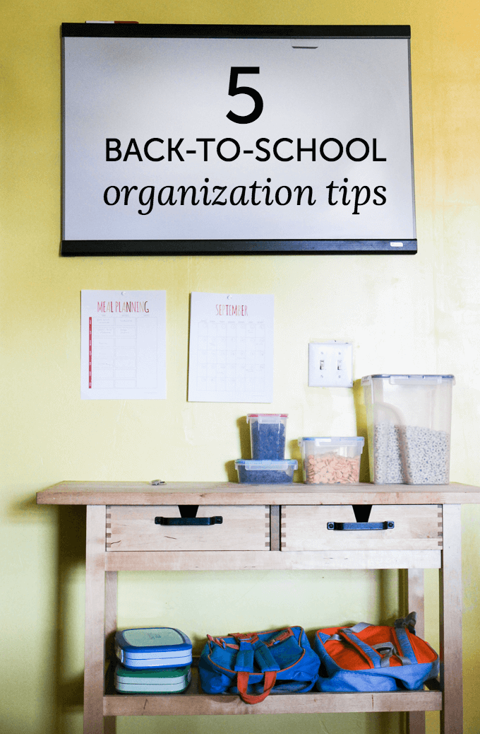 Back-to-school organization tips to make the start of the year less stressful
