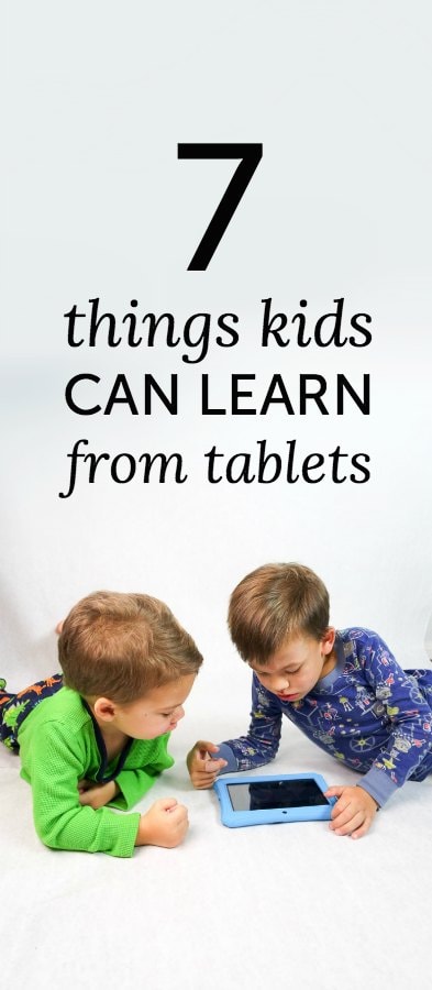 Things kids can learn from tablets, including coordination, sharing and world lessons