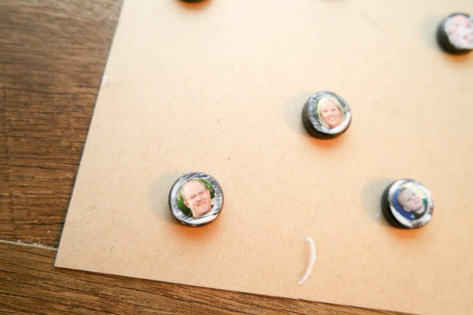 Family bobblehead magnets are super-easy and ready to stick to the fridge in about an hour.