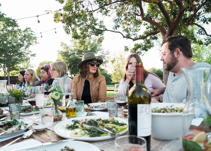 Food presentation tips from the happiest hosts: how to cover everything from drinks to dinner with minimal dishes and maximum effect.