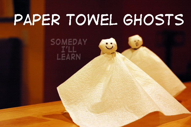 Paper Towel Ghosts