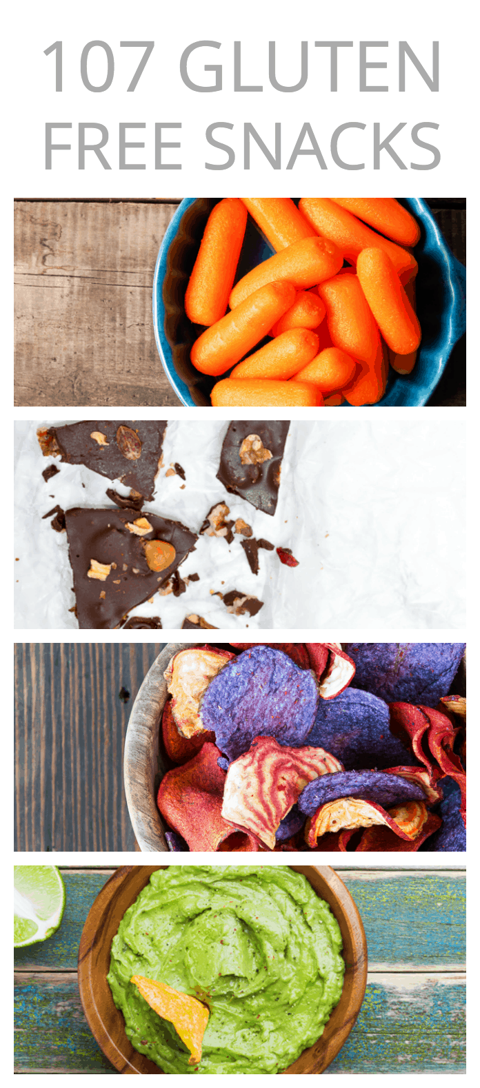 107 gluten free snacks to help keep your diet on track