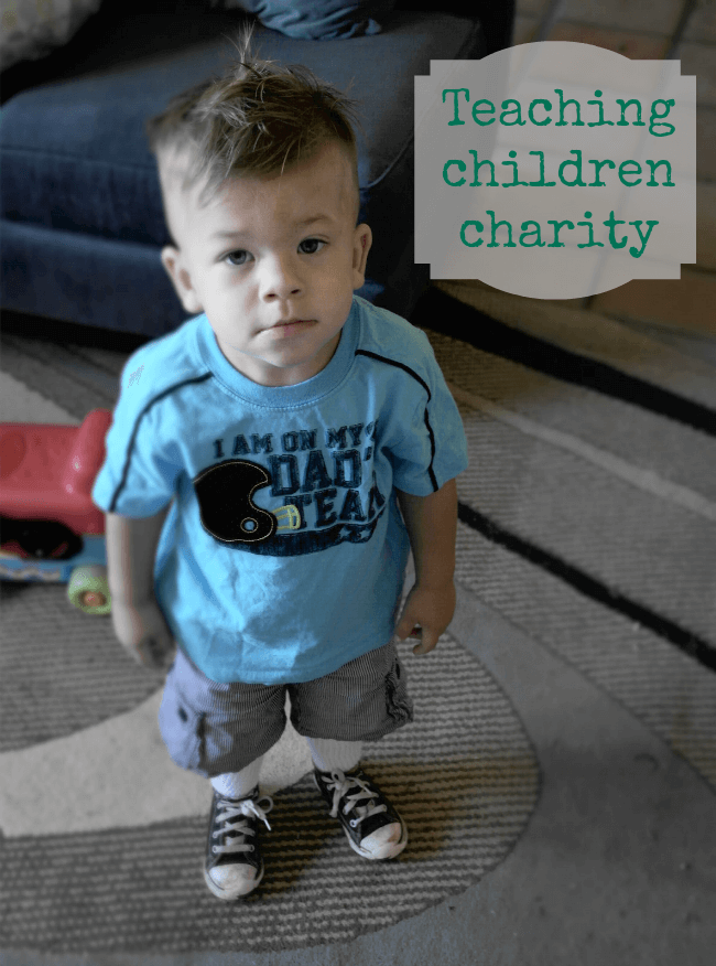 How to teach children charity