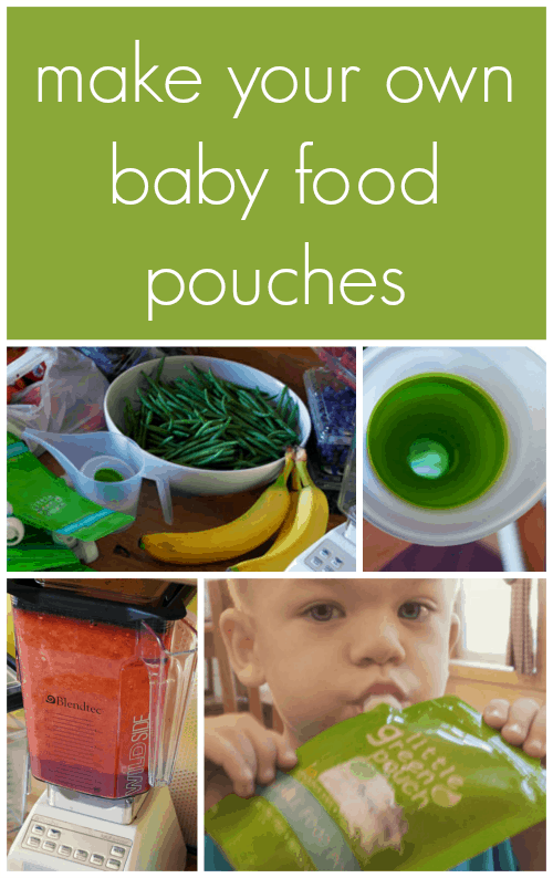 Make your own baby food pouches at home by investing in reusable containers. Freezer and dishwasher-safe, BPA and phthalate-free. Can be used with ground veggies and fruit, meat, grains for infant to toddler and up.