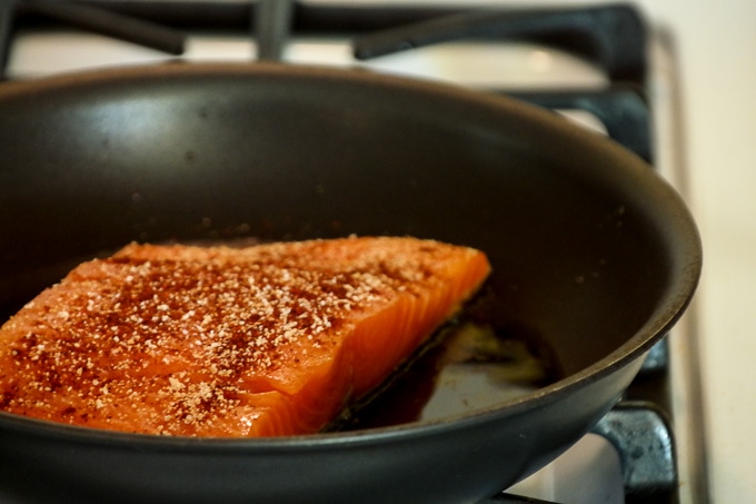Man Cooking, the Salmon Edition