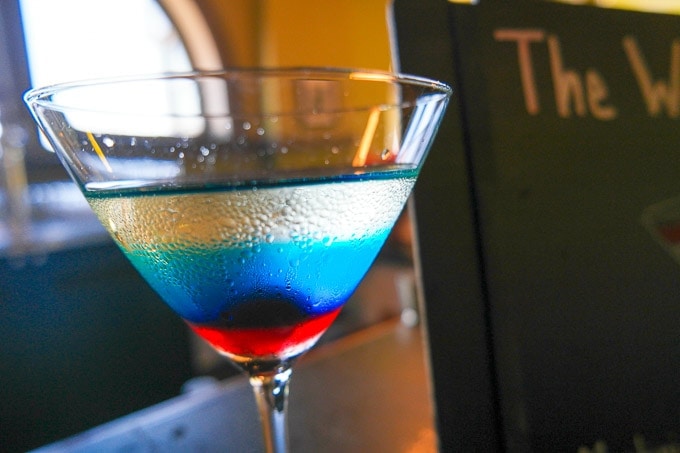 Red White and Blue Martini