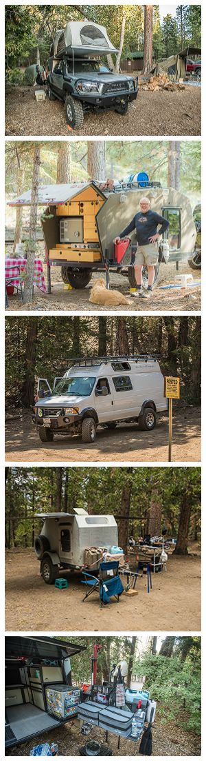 Vehicle camping equipment options and configurations