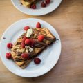 Nutella french toast. Slather Nutella between two slices of bread, dip in french toast batter, cover with more Nutella!