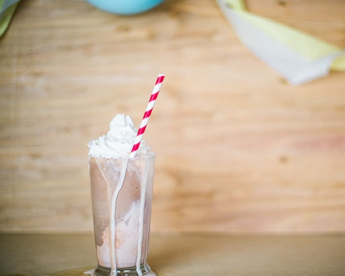 The infamous neapolitan milkshake from diners is easy to make at home. It will totally impress your kids!