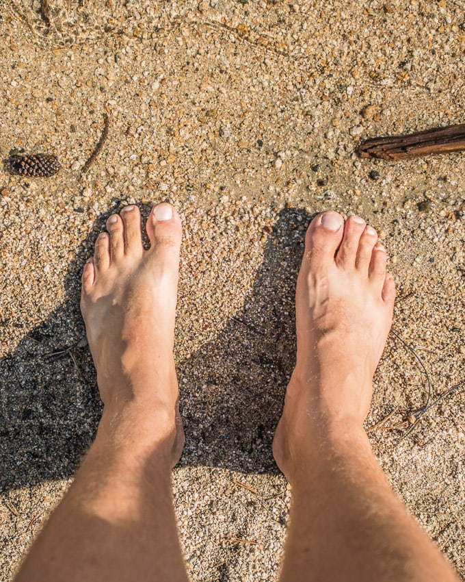 Dad's feet