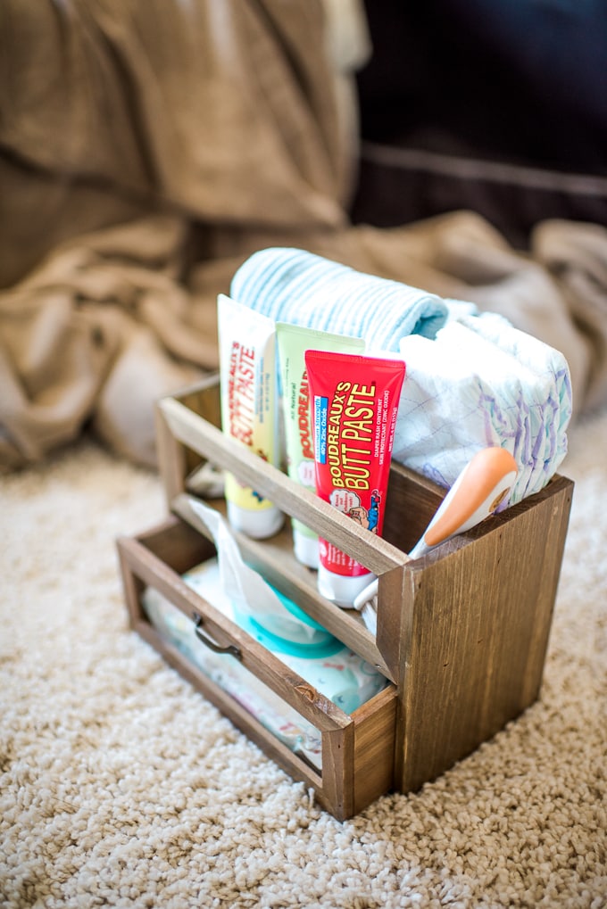 Make a baby basics tote to keep all the necessities corralled.