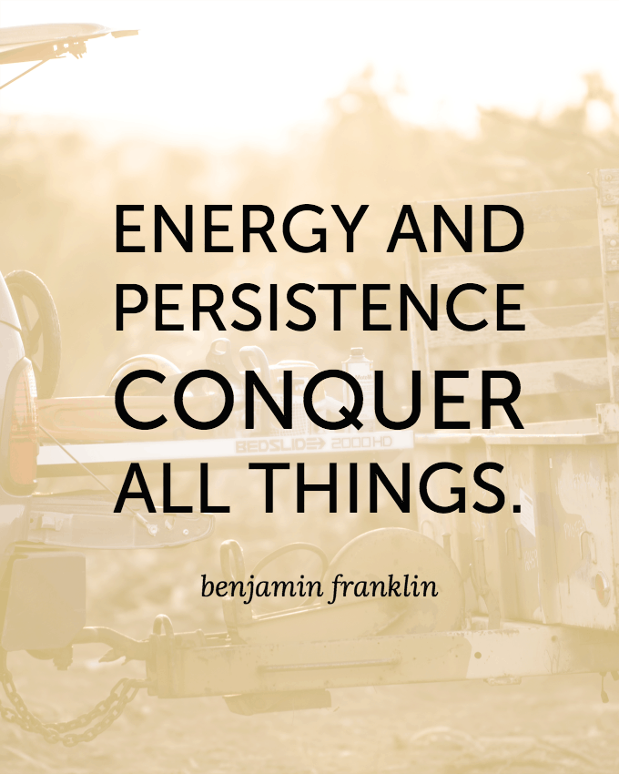 Energy and persistence...quote