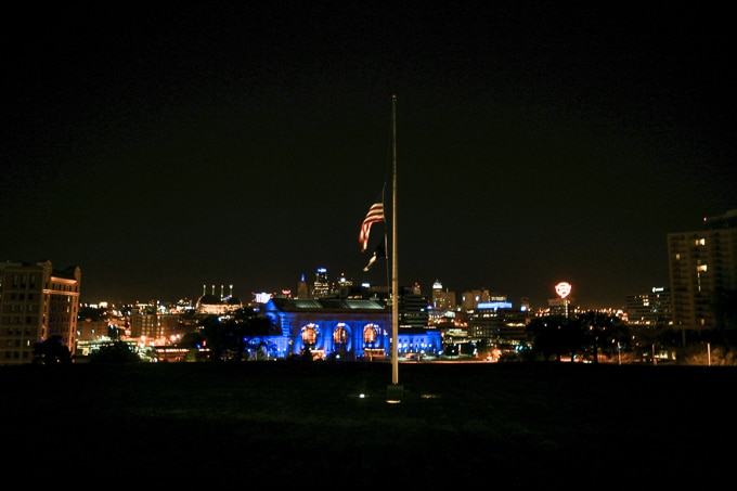 Kansas City view from the World War I Monument