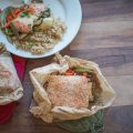 Parchment packet sesame salmon