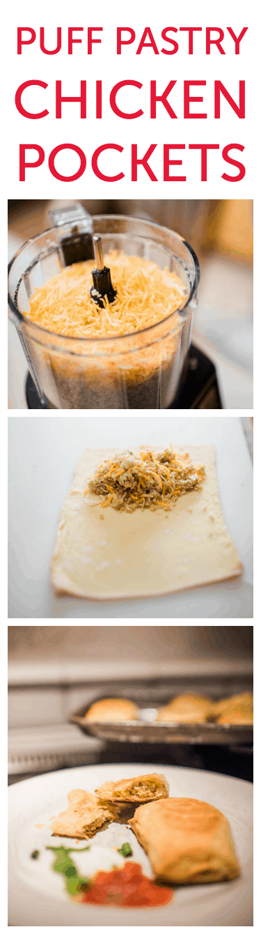 Easy dinner | Puff Pastry Chicken Pockets | 30 minute meal | lunch | dinner