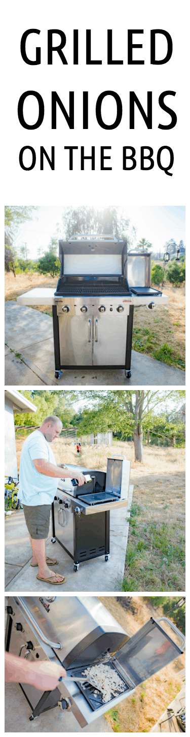 Grilled onions on an actual grill without a bunch of mess | grilling | barbecue ideas