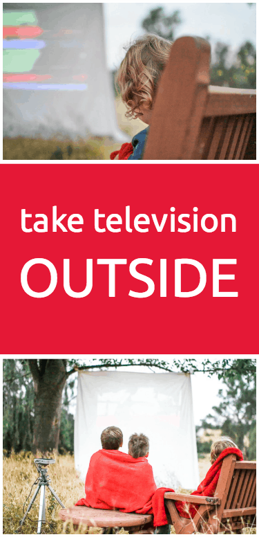 How to take television outside (in a car, flight or even on a projector)