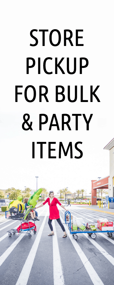 Using store pickup (including fresh items!) to meet specific needs such as party-planning can be a huge time-saver.
